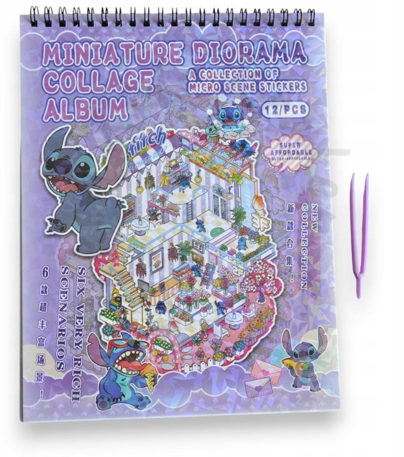 Stitch 3D Sticker book -Diorama Collage Album