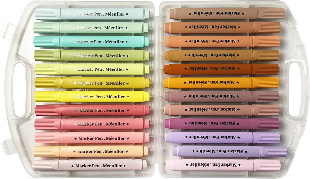 Meenller Felt Tip Pen Set, 24-Color🎨