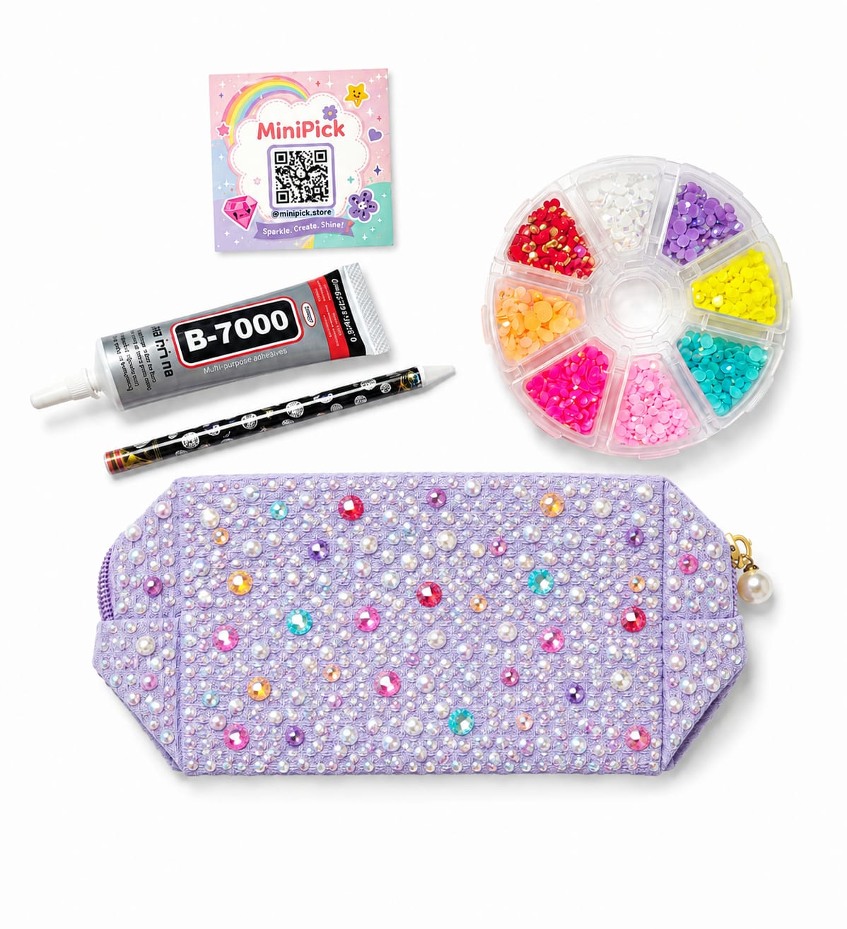 Bedazzling Pencil Case Kit