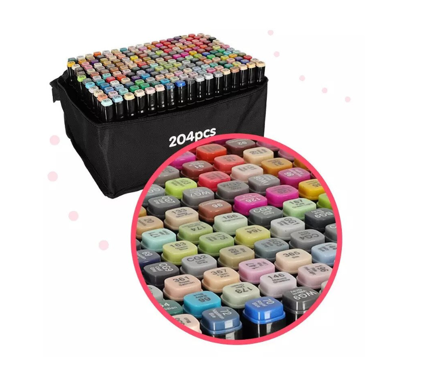204 colors+4 coloring book
