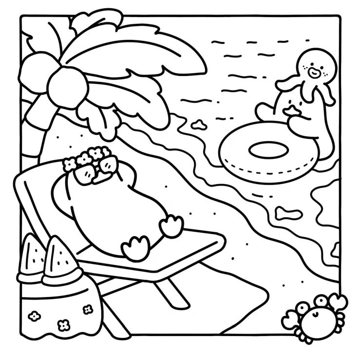 Duck's Life -Coloring Book