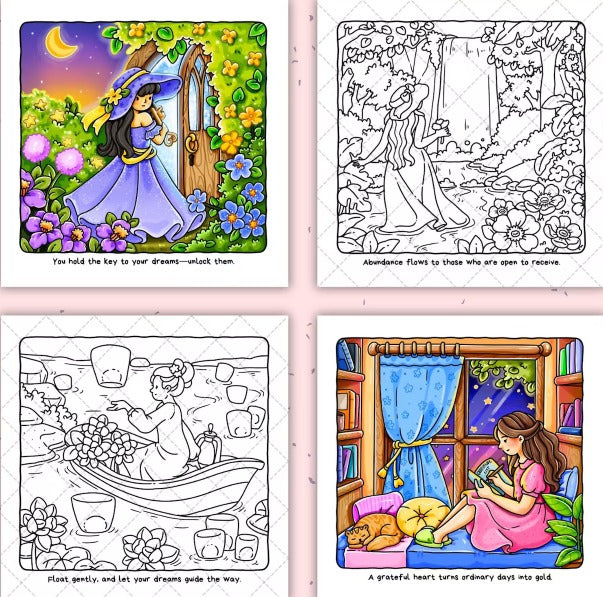 Mindful Girl  -Coloring Book
