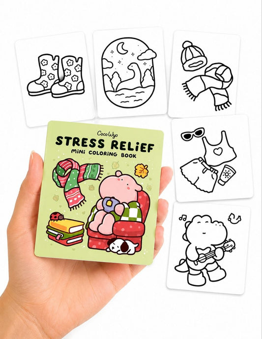 3 Mini Coloring Books