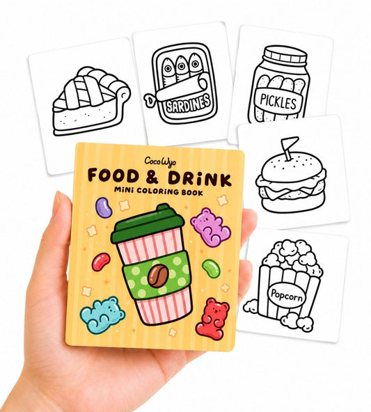 Food & Drink – Mini Coloring Book