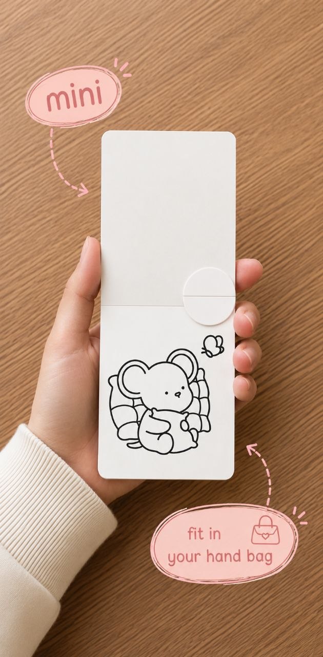 3 Mini Coloring Books